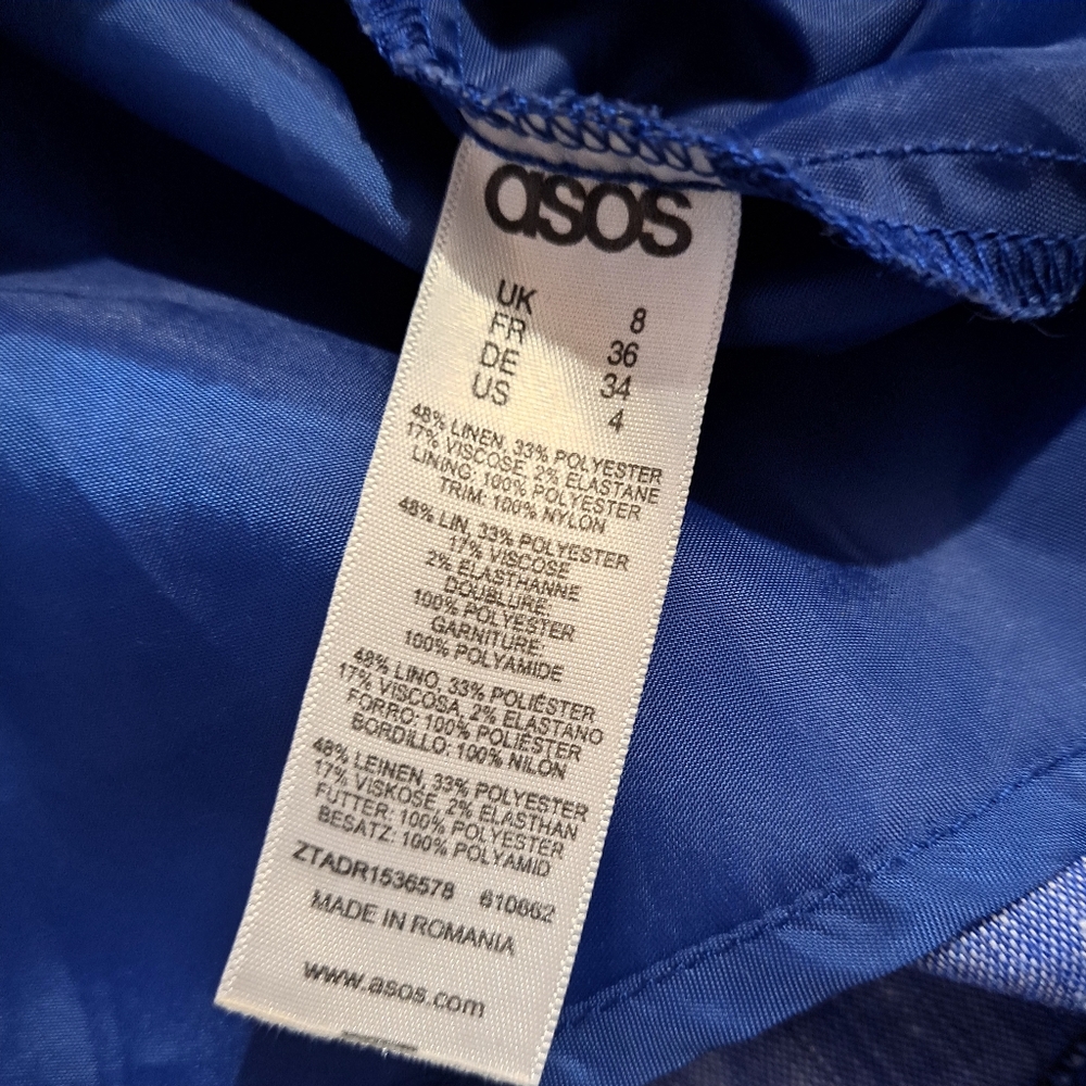 ๐ LINEN BLEND A-LINE DRESS - Picture 7 of 8